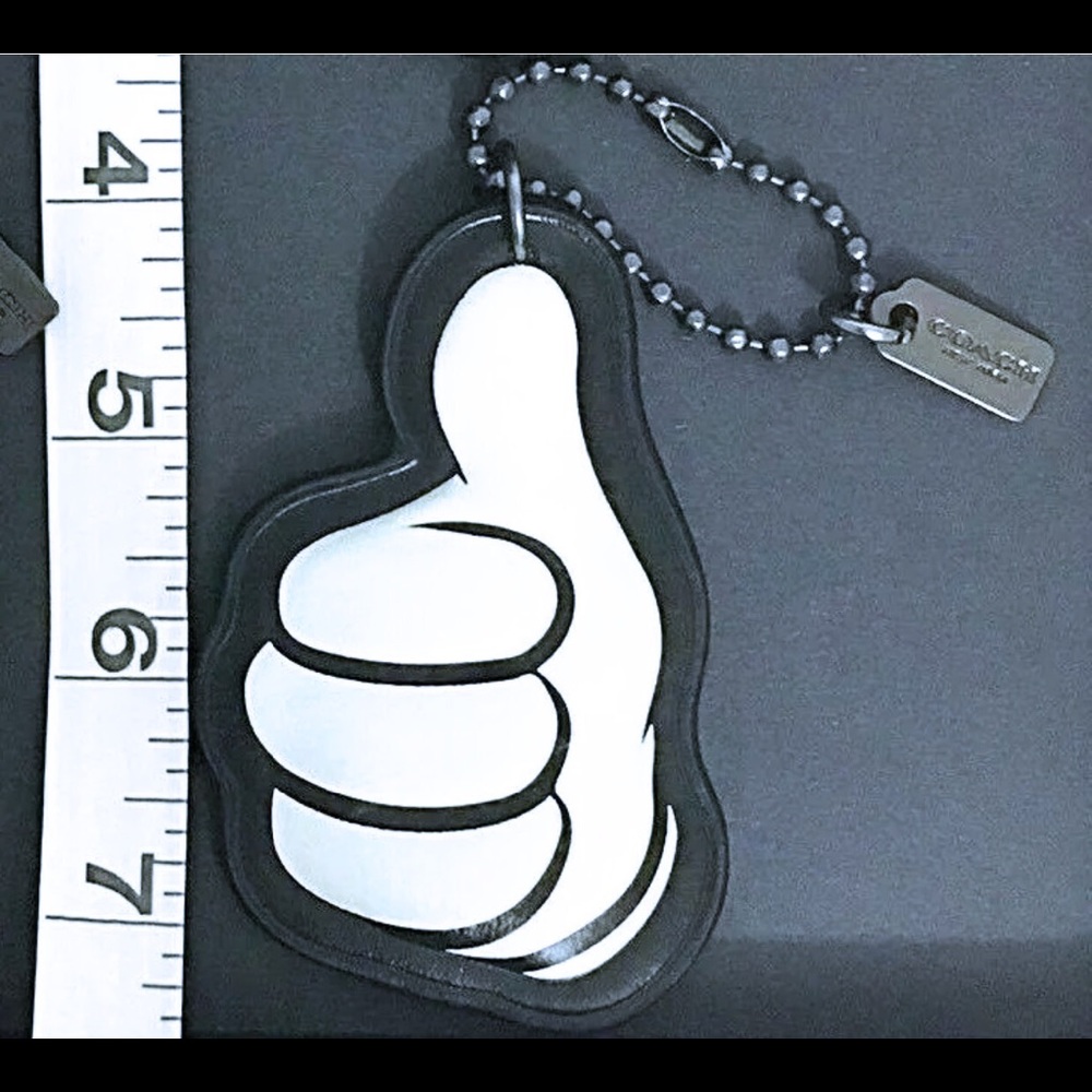 Coach Disney Mickey Thumbs Up Hangtag Bag Charm - Picture 6 of 6